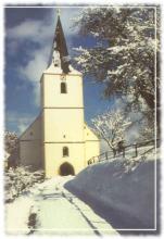 Kirche im Winter - Westansicht
